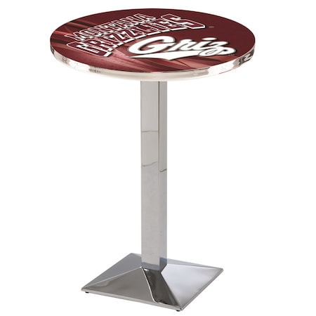 Holland Bar Stool Co 42" Chrome Montana Pub Table, 36" dia. Top L217C4236MontUn-D2